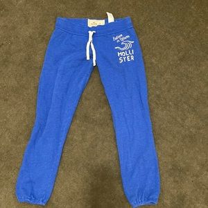 Hollister blue sweatpants size medium